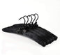 Black Satin Padded Sweater Hangers 5 Pack, Blouse Hanger with Thick & Soft Foam for Bridal Wedding Dress Lingerie, Smooth Silk Covered Shirt Hanger Without Shoulder Bump