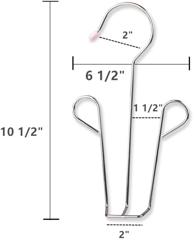 Leoyoubei 10 Pack Stainless Steel Shoes Hanger Drying Rack for Dehumidifying Hanging Leather Shoes,Double Hook Design Drying Shelf Storage Organizer,Closet Organizer Storage