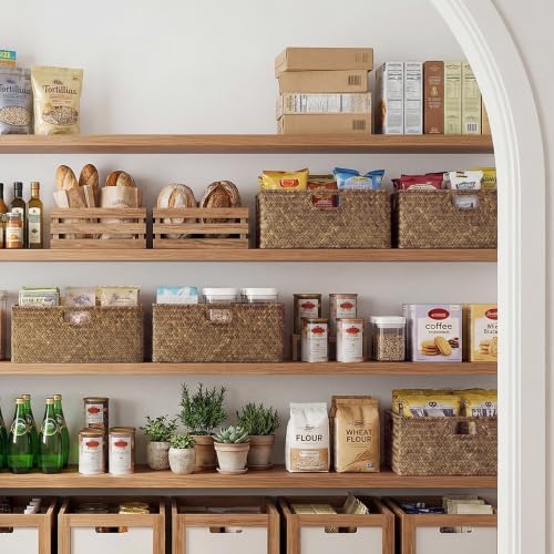 StorageWorks Extra Large Wicker Baskets for Organizing, Seagrass Baskets - Image 2