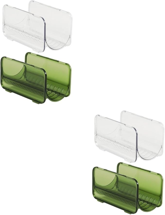PRETYZOOM 2sets Cup Rack Bottle Organizer Bottle Storage Rack Kitchen Cabinet Organizer Office Fridge Water Dish Rack Dryer Rack Fridge Holder Wine Storage 2pcs*2