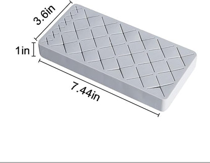 Silicone Lipstick Holder 18+6 Slots, Cosmetic Organizer Stand Square Makeup Display Case for Brush Lip Eye Stick Nail Polish Brushes Eyebrow, Premium Cosmetic Organizer-Grey