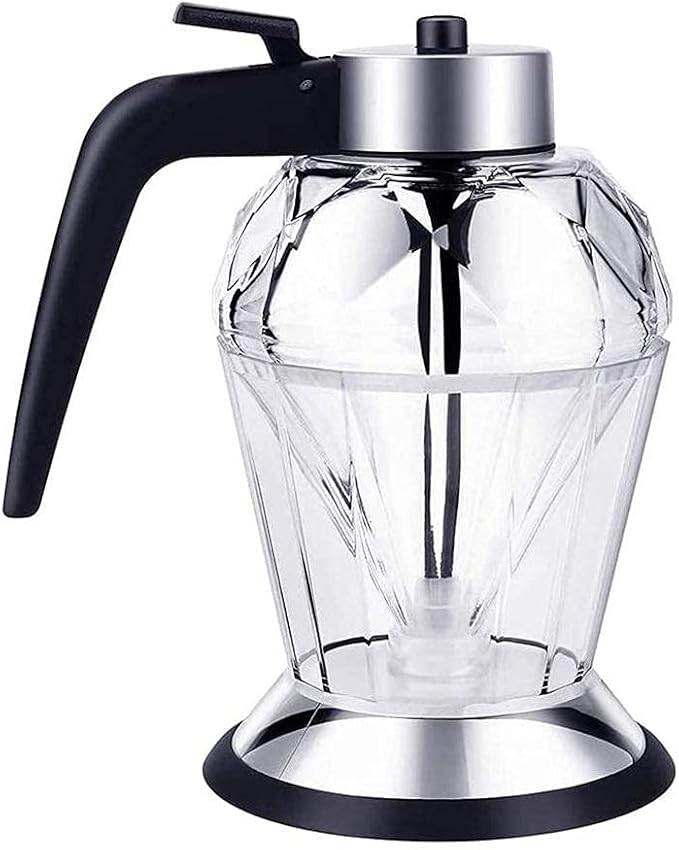 Glass Honey Dispenser - BPAFree Kitchen Tool with 200ML Capacity, Gravity Feeding System, Multifunctional Syrup Dispenser for Honey, Oil, and Seasoning (#1) (#1)
