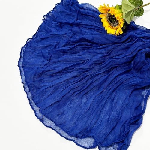 12Pack Royal Blue Cheesecloth Table Runner 20 x 120 inch Gauze Table Runner - Image 5