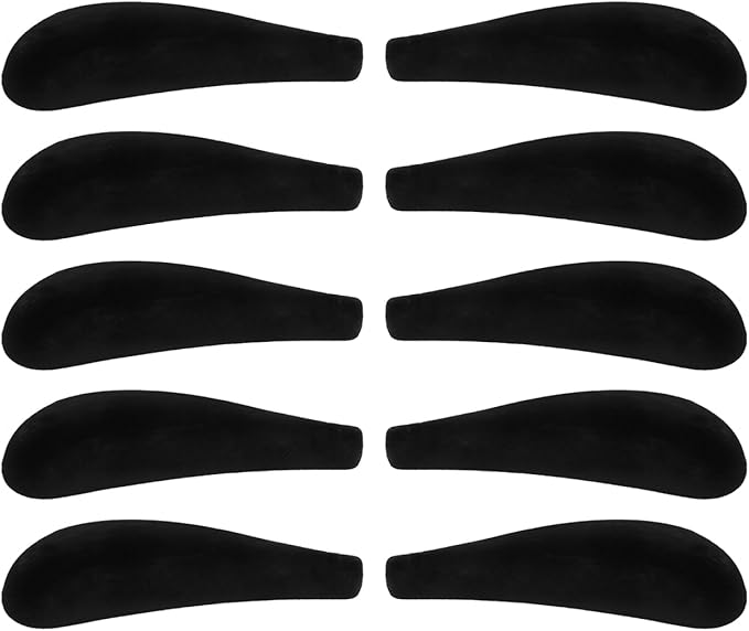 DOITOOL 10Pcs Velvet Hangers Shoulder Form Hanger Shoulder Pads Black Protectors 0.2 Inch Wide Non-Slip Shaper for Velvet Flocking s