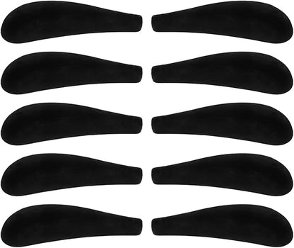 DOITOOL 10Pcs Velvet Hangers Shoulder Form Hanger Shoulder Pads Black Protectors 0.2 Inch Wide Non-Slip Shaper for Velvet Flocking s