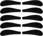 DOITOOL 10Pcs Velvet Hangers Shoulder Form Hanger Shoulder Pads Black Protectors 0.2 Inch Wide Non-Slip Shaper for Velvet Flocking s