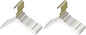 YBM Home Quality Acrylic Clear Hangers Made of Clear Acrylic for a Luxurious Look and Feel for Wardrobe Closet, Clothes Hangers Organizes Closet, Men, Gold w/Flat Hook, 4104-32