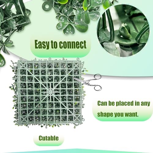10"x10" (12 Pieces) Artificial Grass Wall Decoration Backdrop Panels - Image 4
