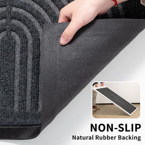 RORA Front Door Mat Outside Entrance, Indoor Welcome Doormat 29.5x17 - Image 2