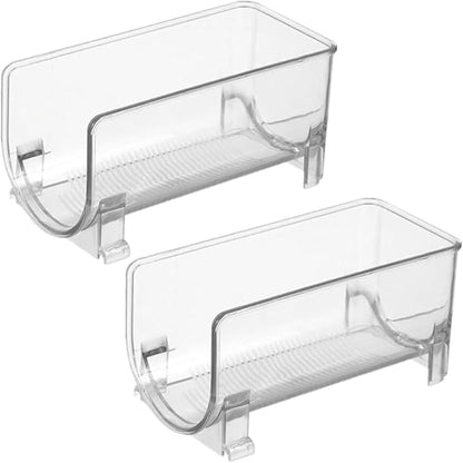 Cabilock Stackable Drawer Style Wine Rack 2-Pack 8.07X3.93X4.01In Compact Bottle Holder Organizer for Kitchen Bar Home Party Events