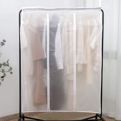 Garment Clothes Cover Protector Hanging Garment Storage Bag Translucent Dustproof Waterproof Hanging Storage Bag for Wardrobe with Full Zipper