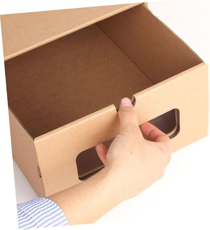 Alipis 6pcs Style Storage Container for Home Khaki Women's Shoes Organizer for Sneakers Boots and Accessories