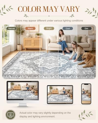 OLANLY 3x4 Washable Accent Rug, Soft Non Slip Carpet for Entryway Bedside - Image 2