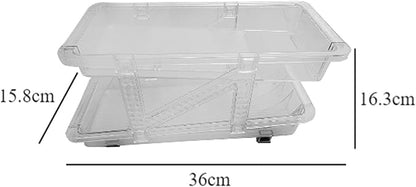 Qianly Beverage Holder Coke Can Storage Rack Transparent Organizer Expandable Beer Can Can Storage Holder for Shelf Kitchen