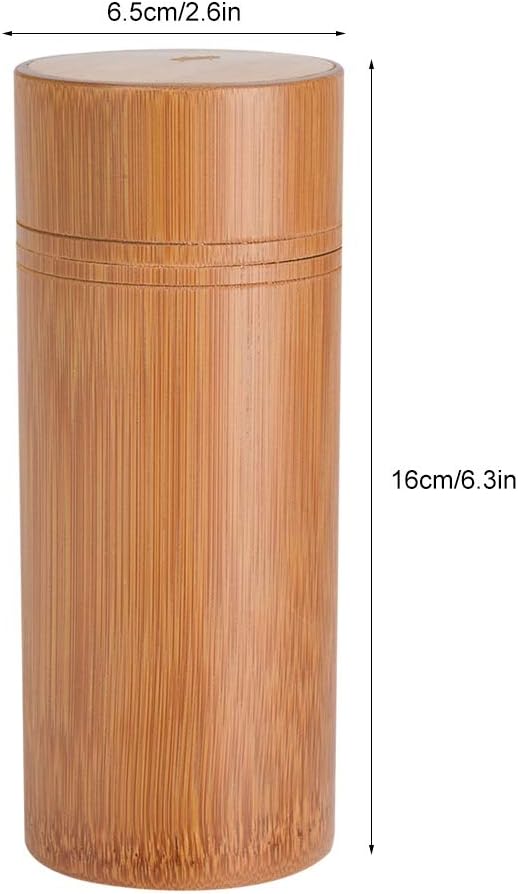 Mumusuki Tea Jar, Portable Sealed Tube Tea Storage Box Canisters Box Wake Tea Bucket for Farmhouse Kitchen Counter(M)