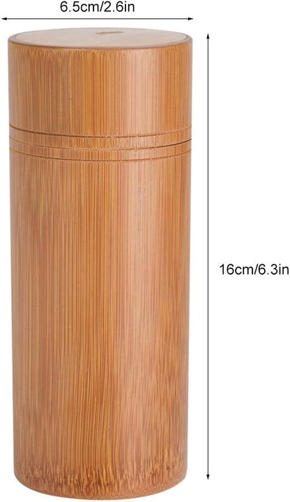 Mumusuki Tea Jar, Portable Sealed Tube Tea Storage Box Canisters Box Wake Tea Bucket for Farmhouse Kitchen Counter(M)