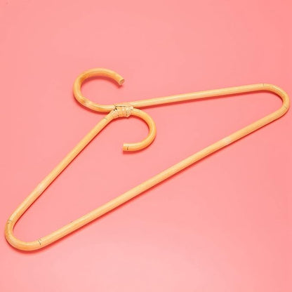 Rattan Clothes Hanger Style,Garments Organizer,Rack Adult Hanger,Room Decoration Hanger for Your Clothes.3 Pcs