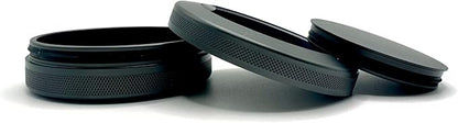 Grilled Cheese | Metal Container for Zyn, Premium Aluminum Can & Rugged Pouch Holder | Extra Capacity, Knurled Grip & Used Pouch Storage | EDC (Gunmetal Gray)