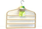 18123 Uniware (4 Tier) Flocked Velvet Pants Hanger,(Set of 4) (Cream)