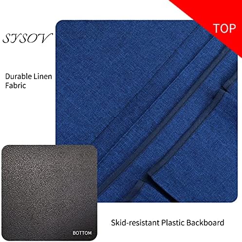 Bedside Caddy Bedside Storage Organizer Magazine Phone Tablet iPad Remote Holder, Organizer Caddy for Home College Dorm Bed, Sofa, Bunk Bed (Classic Blue) - Image 2