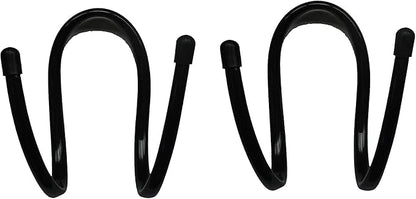 （ Upgraded ） Flexible Over The Car Seat Hard Hat Rack Holder - Portable Helmet Hanger Rack Hook for Coats, Hats, Caps, Safety Helmet, Fire Helmet, Motorcycle Helmet — 2/PK- No Helmet