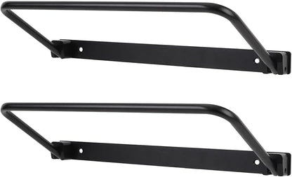 Foldable RV Shoe Rack, Alumiun Alloy Hanging Shoe Storage Shelf for Motorhome Yacht, Wall Mounted Shoe Organizer for RV with Installation Screws, Fitment for RV, Travel Trailer,