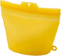 Cogit Silicone Bag for Cooking, Yellow, Large, Washable, Repeated Water Bath, Microwave Heating, Heat Resistant, Refrigerator, Freezer, Storage Container, Cook, Kitchen