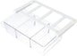 Glad Pull Out Fridge Drawer Organizer - Clip-On Under Shelf Refrigerator & Pantry Storage Bin with 3 Compartments for Fruit, Vegetables, and Deli Meat Drawer - BPA Free Clear Plastic