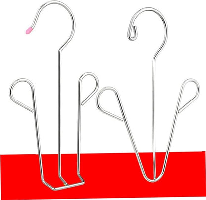Foldable Shoe Rack Organizer 2pcs Stainless Steel Shoe Drying Rack Hanger Door Hanging Organizer Dry