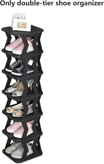 Narrow Shoe Rack for Narrow Space,Foldable Shoe Rack,Shoe Racks Storage,Shoe Rack Tall,Vertical Shoe Rack,Small Shoe Rack for Narrow Space Black,Shoe Shelf,Removable Shoe Organizer(103cm/40.55inch)