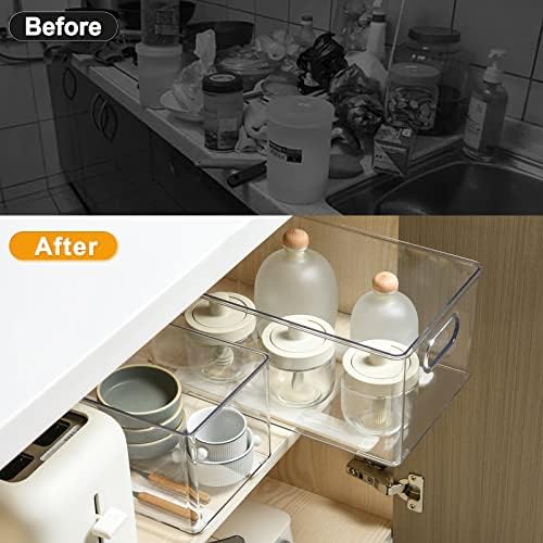 Summark 8 PCS Pull Out Rail for Baskets or Bins.Storage and Organization Accessories for Cabinet,Shelves.DIY Drawer Organizers Slides - Image 5