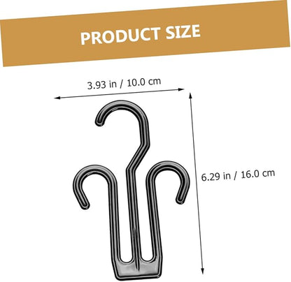 Cabilock 12Pcs Sturdy Plastic Shoes Hanging Hooks Multi Functional Shoe Organizer for Convenient Drying Portable Shoe Rack Hanger for Home Travel Storage Compact Design