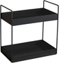 2 Tier Bathroom Counter Organizer, Standing Vanity Organizer Shelf for Bathroom Storage Organization, Countertop Skincare Makeup Organizers Holder, Black