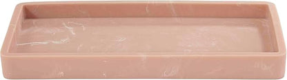 Nicole Miller - Vanity Tray, Resin Countertop Accessories, Dorm Room Essentials (Kendall Collection, Clay)
