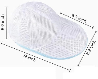 Hat Washer, Hat Cleaner Cage for Baseball Caps - Compatible with Washing Machines or Dishwashers, Includes Protective Mesh - Cap Washer Frame, Fits most Fitted Caps & Dad Hats