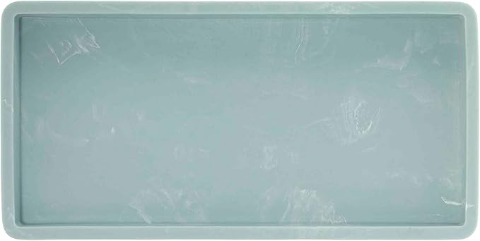 Nicole Miller - Vanity Tray, Resin Countertop Accessories, Dorm Room Essentials (Kendall Collection, Oasis)