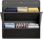 Hanging Shoe Storage Organizer for Motorhome, RV Door Organizer with 3 Compartments,Camper Van Accessories For Motorhome Shoes Storage,Motorhome Essentials,caravan storage solutions (1, 2 tier black)