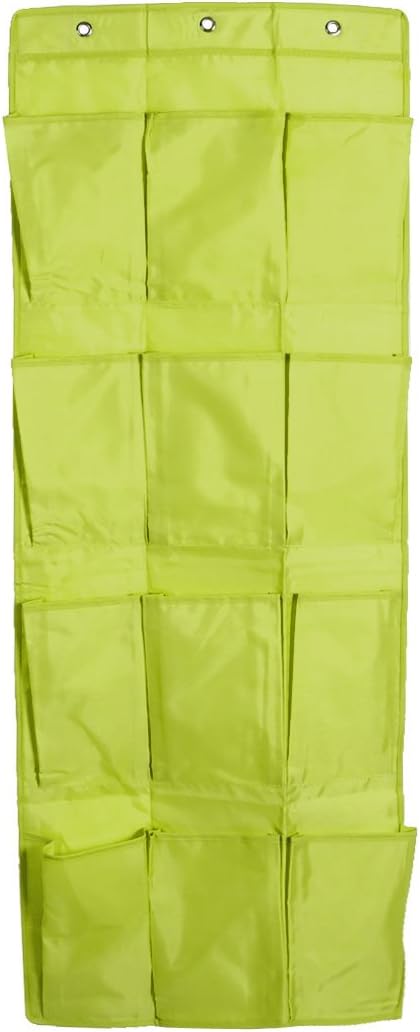 Ruilogod Home Oxford Cloth 12 Pockets Over the Door Hanging Shoes Organizer Green (id: 50a 3ac eb8 44a 6e2