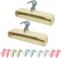 Velvet Hangers Non Slip - Thin Space Saving Clothes Hanger - 20 Pack Pants Hangers for Closet - Strong Durable Jean Perchas with 360 Degree Rotatable Silver Hook for Tank Top (Beige)