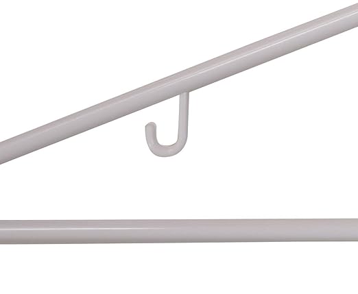 NAHANCO Plastic Tubular Hangers - 16 1/4" White (Pack of 144)