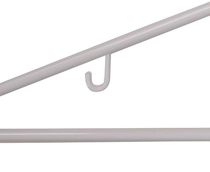 NAHANCO Plastic Tubular Hangers - 16 1/4" White (Pack of 144)