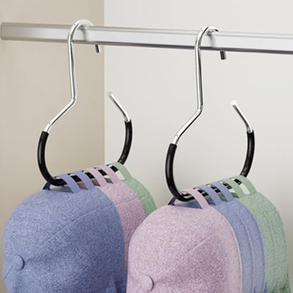 BESTOYARD 10-Pack Scarf Ring Hangers Non-Slip Metal Closet Organizer for Ties Scarves Belts and Tank Tops with Protective Coating 5.90X5.51 Inches