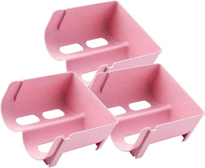 Stackable Beer Storage Rack Organizer for Refrigerator and Cabinet, Multi-Function Beverage Holder with 3pcs Pink Set, Space-Saving Drink Can Display Stand for Home Kitchen