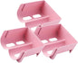 Stackable Beer Storage Rack Organizer for Refrigerator and Cabinet, Multi-Function Beverage Holder with 3pcs Pink Set, Space-Saving Drink Can Display Stand for Home Kitchen