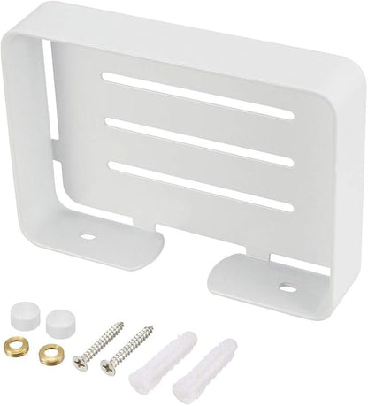 uxcell Soap Dish Holder Saver SUS304 Stainless Steel Wall Mounted Tray with Installation Kits White for Shower Bathroom Tub and Kitchen Sink