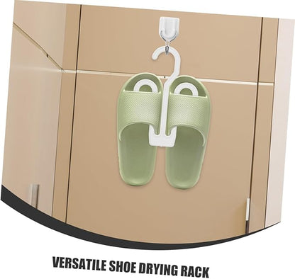 GLEAVI 50pcs Hanging Shoe Rack Drying Leggings Organiser Hanger Compact Storage Organizer for Shoes