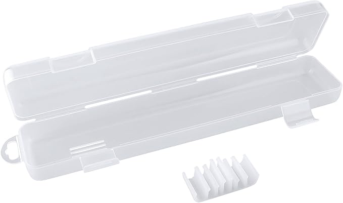 Transparent Tableware Storage Case, Portable Flatware Utensil Box, Clear Cutlery Organziers Container for Spoon Fork Chopsticks for Travel Camping Picnic (B)