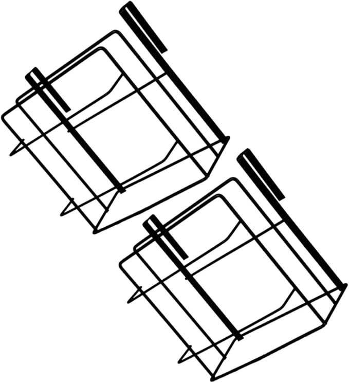 2pcs Cabinet Door Organizer Kitchen Towel Hanger Cabinet Storage Rack Organizers Efficient Kitchen Helper