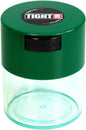 Tightvac - Premium Airtight Herb Storage Container - Holds ½ oz to 3 ounces - Keep Your Herbs and Dry Goods Fresh and Flavorful. Clear Green