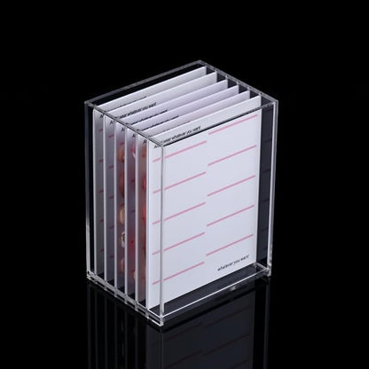 6 Layers Acrylic Nail Storage Organizer, Cosmetic Makeup Container Box, Clear Case Cabinet Display Used for Nail Storage and Nail Salons (6 Layers)